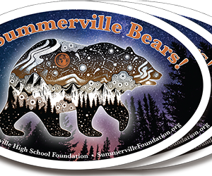 Go Summerville Bears! Stickers — Set of 3